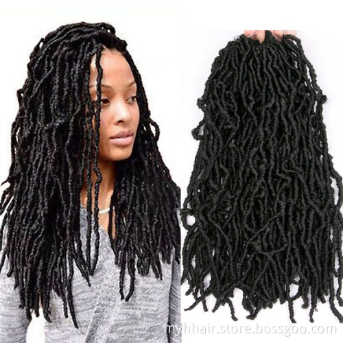 18 inch 20 roots/pack,Afro Locs twist Ombre curly Synthetic Braiding Hair extensions Blonde Faux Locs Crochet Braid